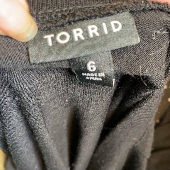 Torrid Black Lightweight Open Front 3/4 sleeve Shrug Size 6X - Picture 8 of 8